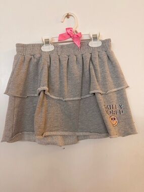 Smiley World Girls' Gray Tiered Skirt